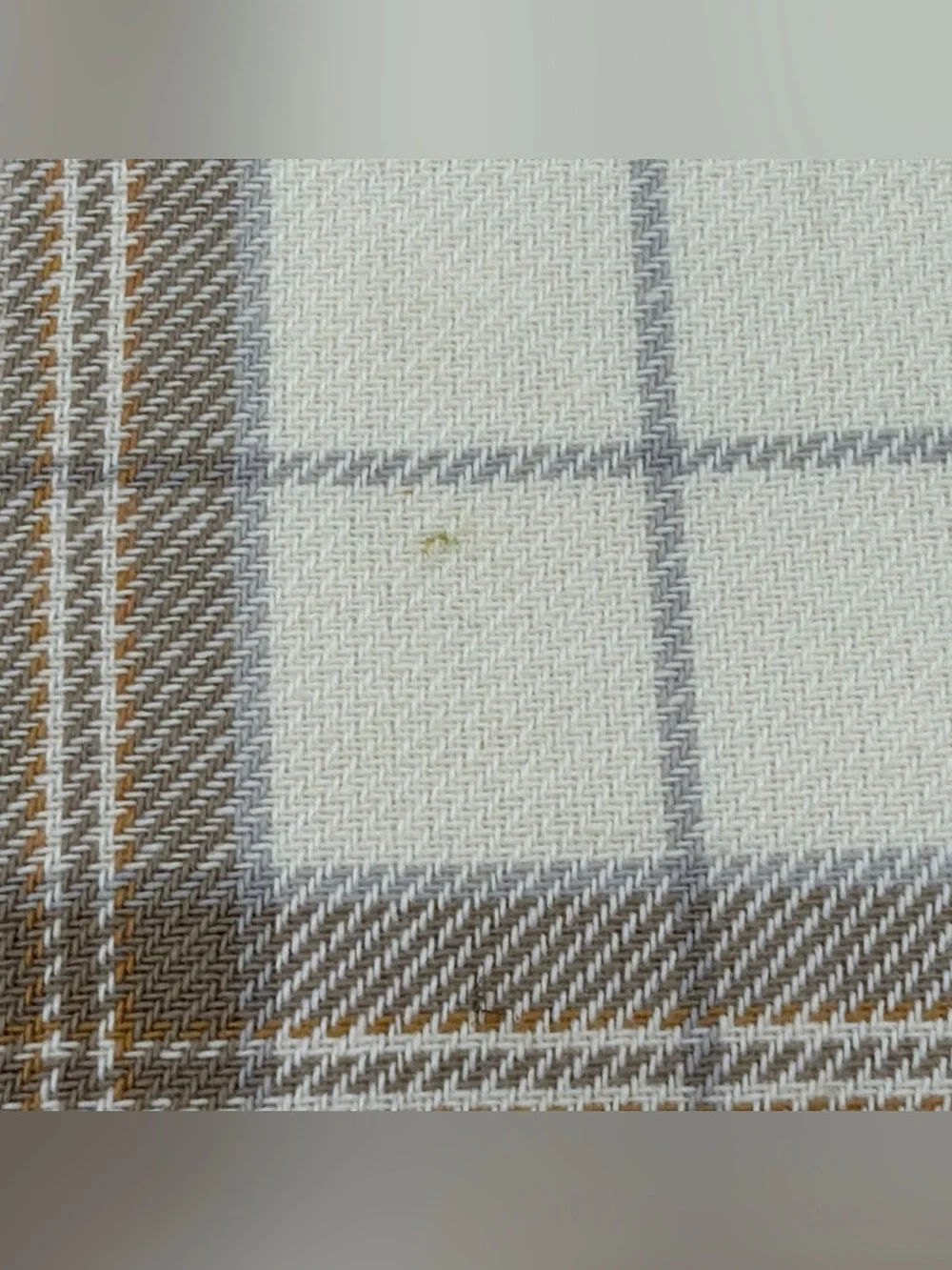 Christmas Threshold Cloth Grey & Gold Snowflake Plaid 6 Place Mats